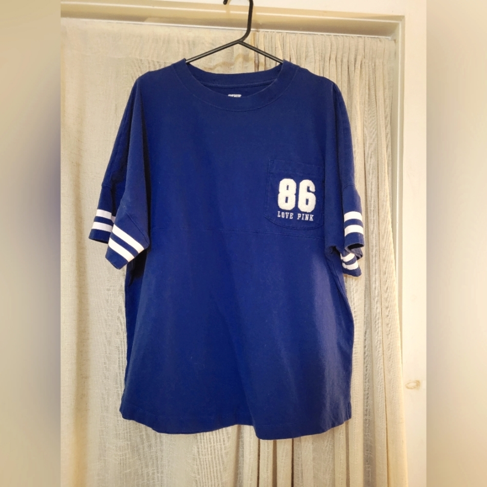 VS PINK 3/4 SLEEVE T SHIRT, SIZE M
